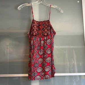Lucky Brand Boho Top with Embroidery Detailing